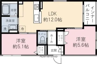アルテールII【2階】の間取り