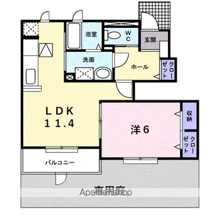 メゾン伏見【1階】の間取り