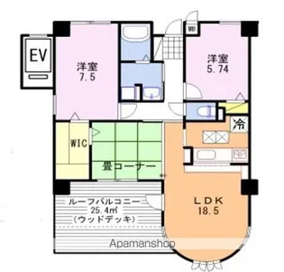 リベール姫路岡町【2階】の間取り