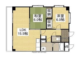 西本ビル【3階】の間取り