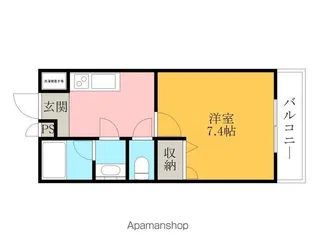 フジパレス貝塚半田【106号室】の間取り