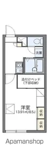 レオパレスヤマテツ【106号室】の間取り