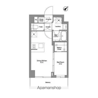 BPRレジデンスMOTOMACHI BAY SIDE【5階】の間取り