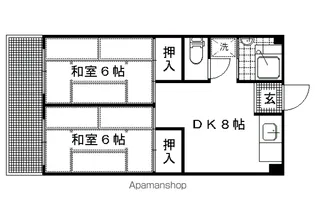 阪田ハイツ【303号室】の間取り