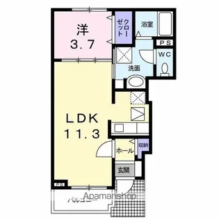 プリマベーラ A【1階】の間取り