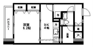 ヴィアーレ八幡三丁目【703号室】の間取り