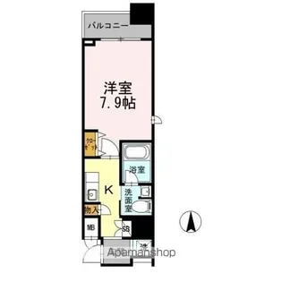 カスタリア堺筋本町【4階】の間取り