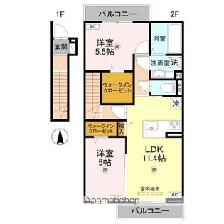 Mahalo 膳所本町【2階】の間取り