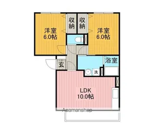 EXEO(エクシオ)【3階】の間取り
