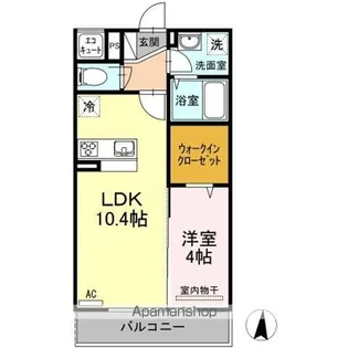 フロレスタ上杉【1階】の間取り