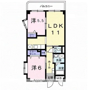 ネオハピネス【3階】の間取り