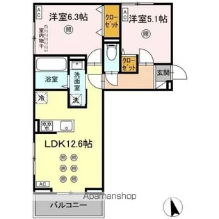 セントラルヴィラIII【3階】の間取り