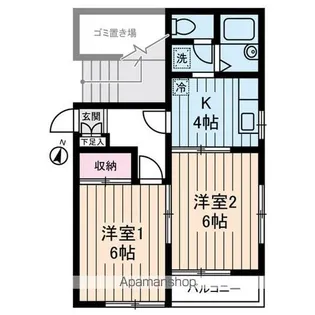 ハイムけやき【1階】の間取り