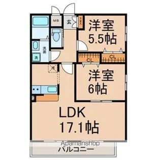 プレシャス星が丘山手【3階】の間取り