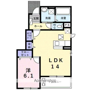 エアリーヒルⅥ【1階】の間取り
