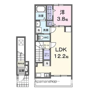 南プス・レジデンス【2階】の間取り