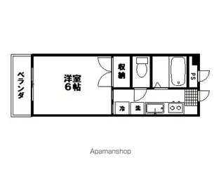 ブルーミング八幡【206号室】の間取り