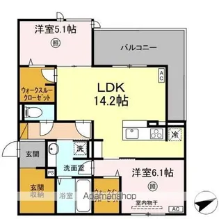 D’S LIEN (ディーズリアン) C【3階】の間取り
