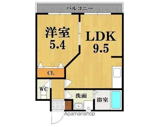 ルモンペジーブル【1階】の間取り