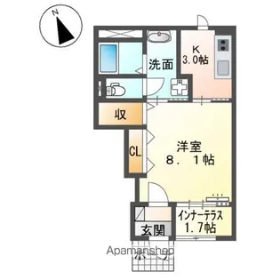ルリエ【1階】の間取り