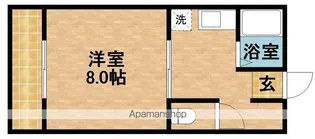 ニューバレイB【1階】の間取り