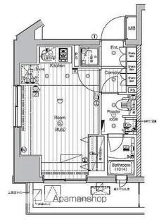 PREMIUM CUBE 代々木上原【3階】の間取り