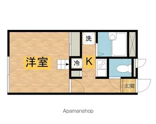 レオパレスDEEPFOREST【1階】の間取り