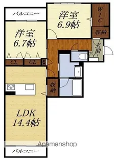NEUN GLANZ【2階】の間取り