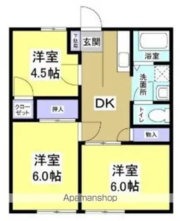 パナハイツ河合 A【102号室号室】の間取り