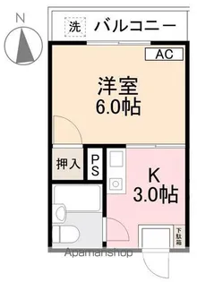 ライズマンション【2階】の間取り