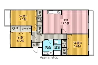 グラン・ラパン【3階】の間取り