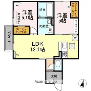 エステレラ23【1階】の間取り
