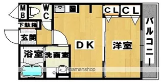 シャーメゾン北花田【1階】の間取り