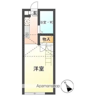 1Kの間取り画像