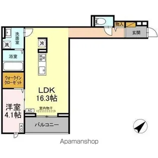 CLASSEUM都賀【3階】の間取り