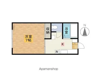 セゾン水の森【203号室】の間取り