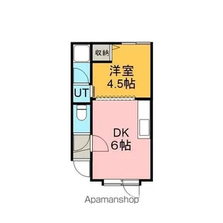 ラポール恵み野【102号室】の間取り