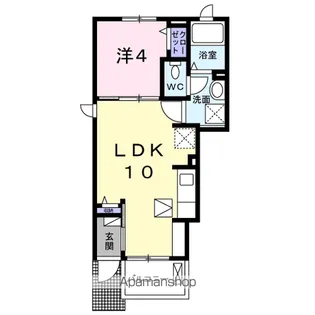 エアリーウッド【1階】の間取り