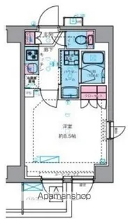 ジェノヴィア四谷三丁目グリーンヴェール【1階】の間取り