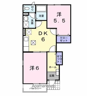 ニューフィールド セカンド【1階】の間取り