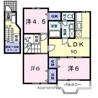 ノーヴァB【2階】の間取り