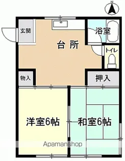 ハイツMAYA【102号室】の間取り