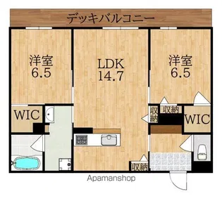 シャーメゾン プリンスコート【1階】の間取り