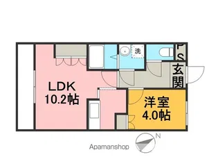 ドリームハウス【203号室】の間取り