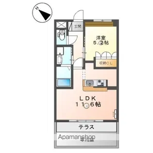 ビューステージ【1階】の間取り