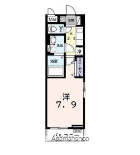 1Kの間取り画像