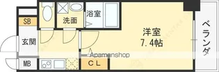 アプリーレ中之島【14階】の間取り