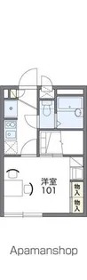 レオパレスレミネンス【107号室】の間取り