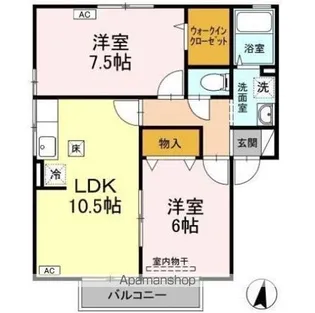 ポルト ベール C棟【1階】の間取り