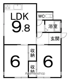 森ハイツ【1階】の間取り